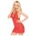 Penthouse Sweet & Spicy - conjunto de encaje con cuello halter (rojo)