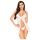 Penthouse After Sunset - Babydoll y tanga transparente (blanco) - M/L