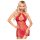 Penthouse Libido Boost - babydoll de encaje y tanga (rojo) - M/L
