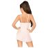 Seducción Casual - Babydoll de encaje y tanga (blanco)