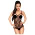 Penthouse Encendido - body de encaje abierto (negro) - L/XL