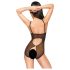 Penthouse Encendido - body de encaje abierto (negro) - L/XL