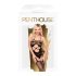 Penthouse Hot Nightfall - Conjunto negro de malla abierta y ondulada - XL