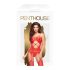 Penthouse Caliente Noche - Conjunto de Red Ondulado y Abierto (Rojo)