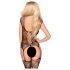 Conjunto de encaje abierto Love Bud - negro - XL
