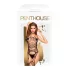 Penthouse Fatal Look - conjunto de lencería de malla (negro) - XL