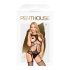 Penthouse Gangsta Babe - conjunto negro de red totalmente abierto - XL