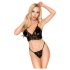 Conjunto de Lencería Spice Doble Penthouse - Encaje (Negro)