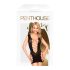 Penthouse Llama sobre la Roca - minivestido de malla (negro) - XL