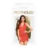 Penthouse Earth-shaker: Set rojo de tirantes halter