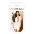 Penthouse Heart Rob - vestido halter y tanga (blanco) - M/L