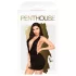 Penthouse - vestido lencero con cuello halter y tanga - negro - L/XL