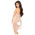 Penthouse Naughty Doll - vestido de encaje y tanga (blanco) - M/L