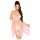 Penthouse Naughty Doll - vestido de encaje y tanga (rosa) - M/L