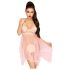 Penthouse Naughty Doll - vestido de encaje y tanga (rosa) - L/XL