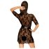 Penthouse Sweet Retreat - encaje bata y tanga (negro)
