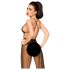 Penthouse Best Forplay - body de encaje con pañuelo de tul (negro) - L/XL