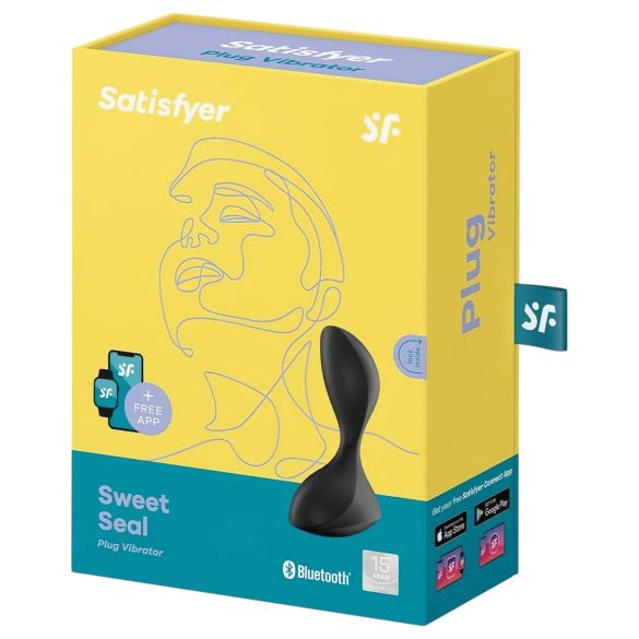 Satisfyer Sweet Seal - vibrador anal inteligente - silicona negra