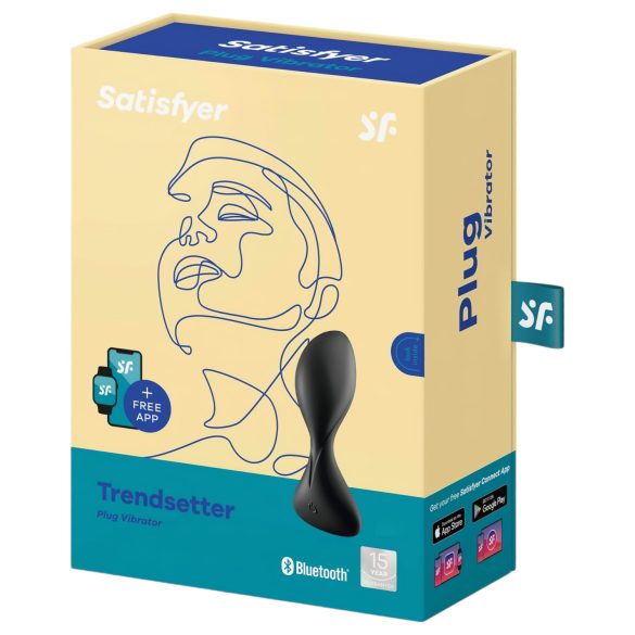 Satisfyer Trendsetter - vibrador anal inteligente (negro)