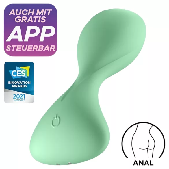 Satisfyer Trendsetter - Vibrador anal controlado por app (verde)
