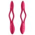 Satisfyer Elastic Joy - vibrador flexible y recargable para parejas (rojo)