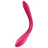 Satisfyer Elastic Joy - vibrador flexible y recargable para parejas (rojo)