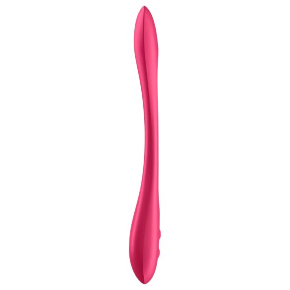 Satisfyer - Vibrador flexible recargable para pareja - silicona roja