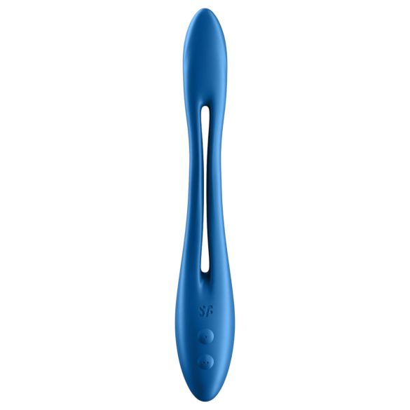 Satisfyer - vibrador para parejas flexible recargable - silicona azul
