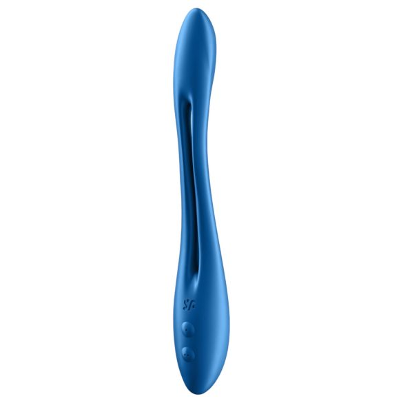 Satisfyer - vibrador para parejas flexible recargable - silicona azul