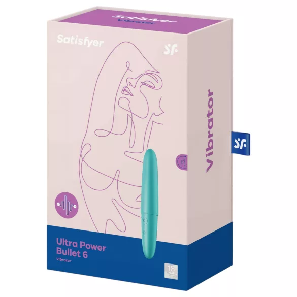 Satisfyer Ultra Power Bullet 6 - vibrador impermeable (turquesa)