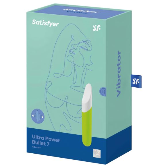 Satisfyer Ultra Power Bullet 7 - vibrador para clítoris impermeable - verde