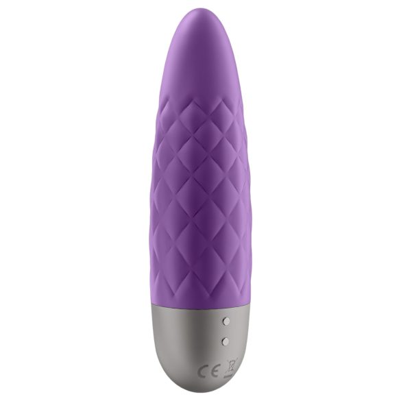 Satisfyer - Mini vibrador recargable impermeable - color violeta