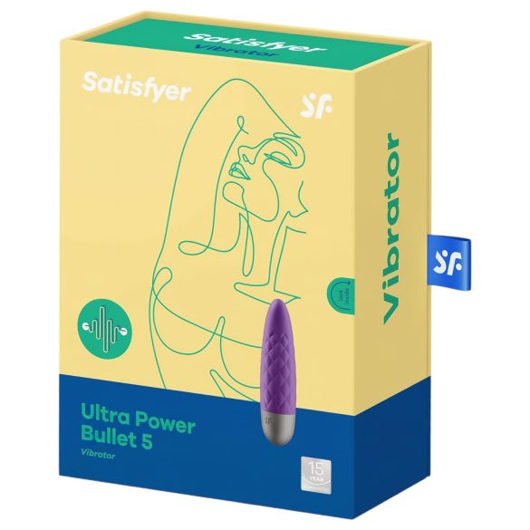 Satisfyer - Mini vibrador recargable impermeable - color violeta