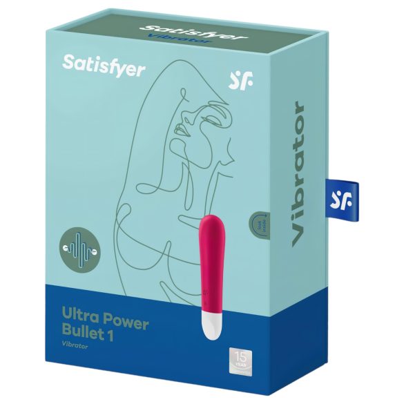 Satisfyer - Bala vibradora recargable impermeable - rojo