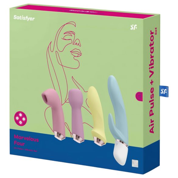 Satisfyer Marvelous Four - set de vibradores recargables 4 piezas