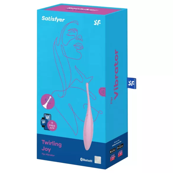 Satisfyer Twirling Joy - vibrador succionador de clítoris impermeable - rosa