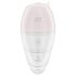 Satisfyer Supernova - vibrador 2en1 recargable de aire (blanco)