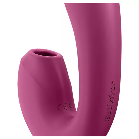 Satisfyer Sunray - vibrador 2 en 1 ondas de aire recargable rojo
