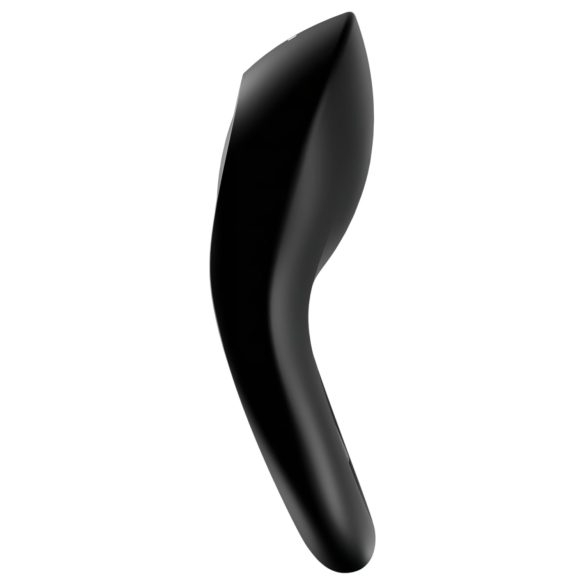 Satisfyer Legendary Duo - anillo vibrador para pene recargable - silicona negra