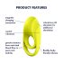 Satisfyer Espectacular - Anillo vibrador impermeable (amarillo)