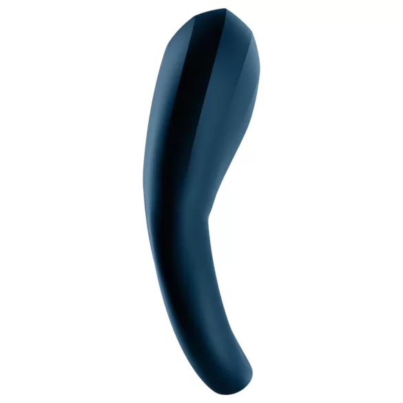 Satisfyer Epic Duo - anillo vibrador para pene inteligente - silicona negra