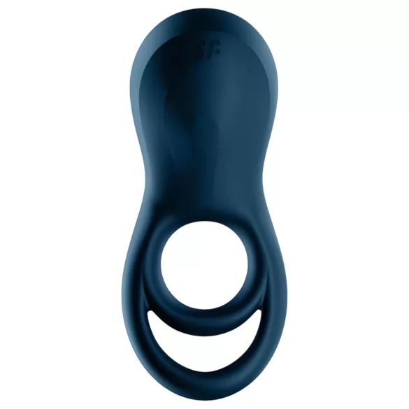 Satisfyer Epic Duo - anillo vibrador para pene inteligente - silicona negra
