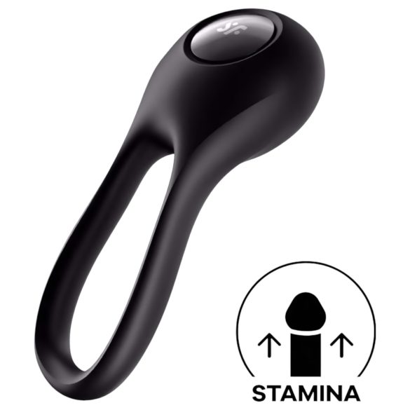 Satisfyer Majestic Duo - Anillo Vibrador Recargable e Impermeable (Negro)
