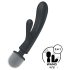 Satisfyer Triple Lover - Vibrador masajeador plateado de doble placer