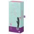 Satisfyer Triple Lover - Vibrador masajeador plateado de doble placer
