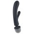 Satisfyer Triple Lover - Vibrador masajeador plateado de doble placer