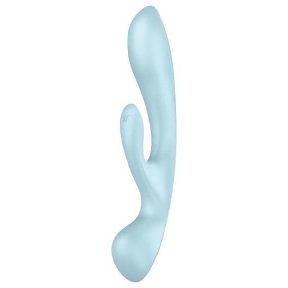 Satisfyer Triple Oh - vibrador recargable con brazo clitorial (azul)