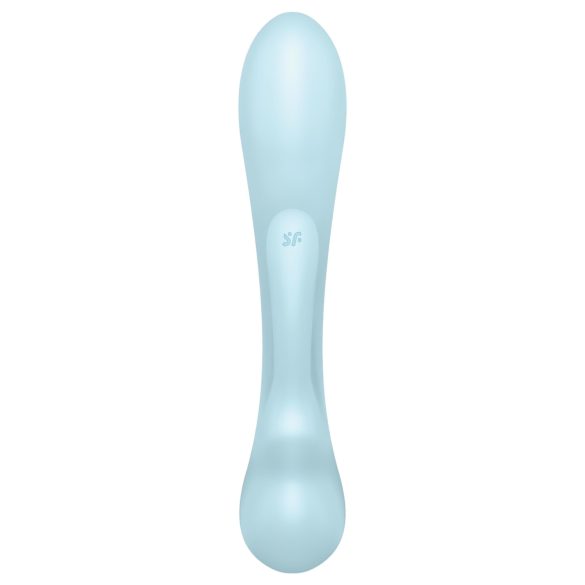Satisfyer Triple Oh - vibrador recargable con estimulador de clítoris - azul