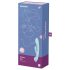 Satisfyer Triple Oh - vibrador recargable con brazo clitorial (azul)