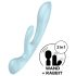 Satisfyer Triple Oh - vibrador recargable con brazo clitorial (azul)